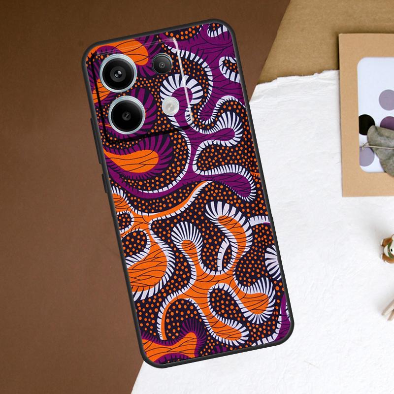 African Style Fabric Print Case For Xiaomi Redmi Note 13 Pro Plus Note 12 11 9 10 11S 10S 12S Redmi 13C 10C 12C Cover