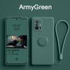 Luxury Magnetic Silicone Case Xiaomi Mi 10 10T Lite 11 11T 11i 5G NE Redmi Note 10s 11s 9 9s 9A 9AT 9C 8 8T POCO F3 Soft Full Cover Ring Holder Stand