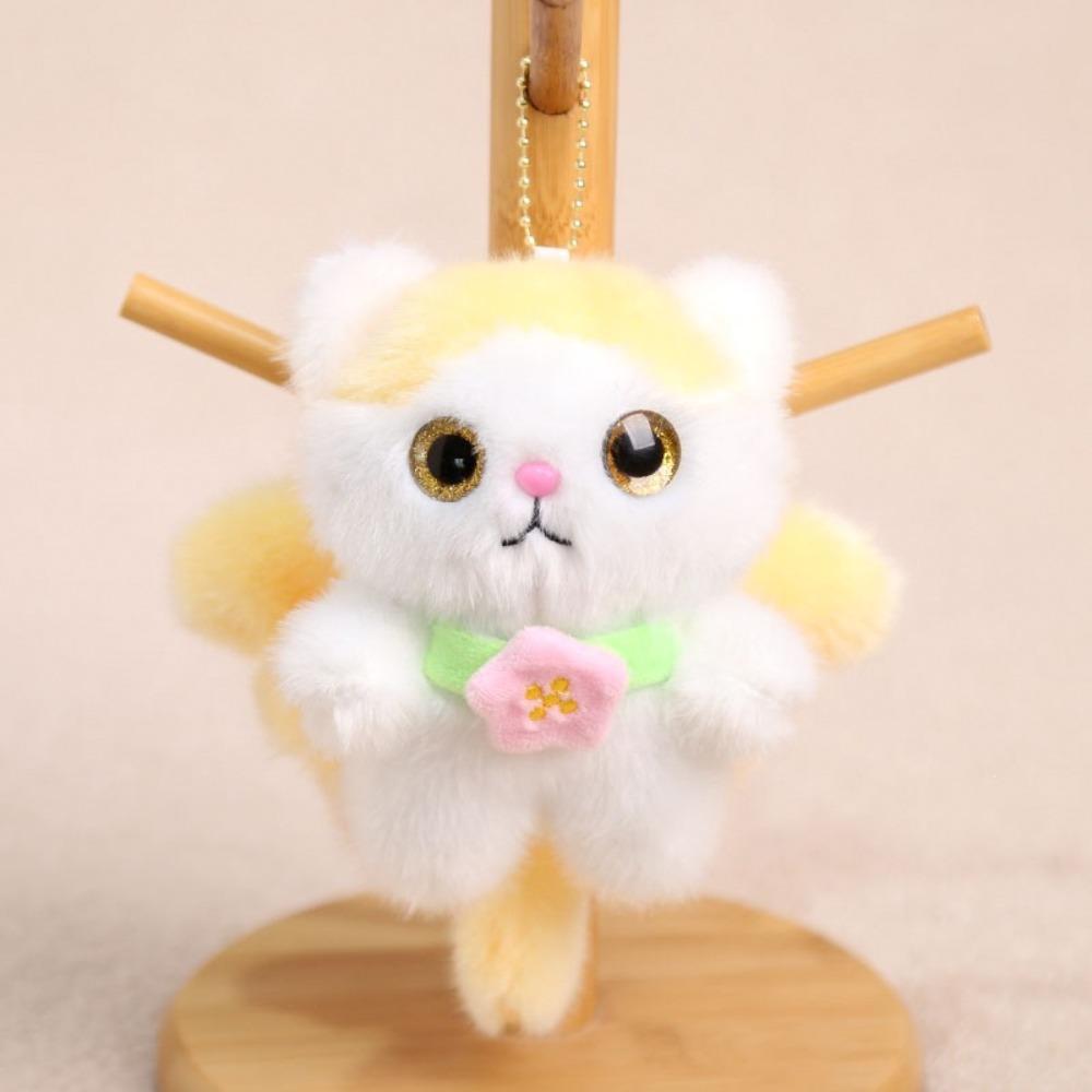 Mini Size Cat Plush Keychain Soft Fluffy Kitten Plush Keychain  Bedroom Decor
