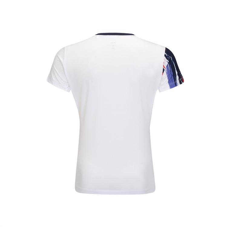 Li Ning Футболка для бадминтона женская белая AAYV048-2