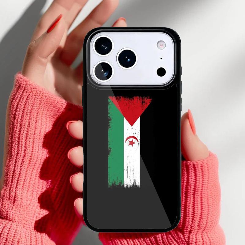 Western Sahara Flag Phone Case for iPhone 17 Air 16e 15 14 13 Pro Max Back Cover for 12 11 Pro Coque