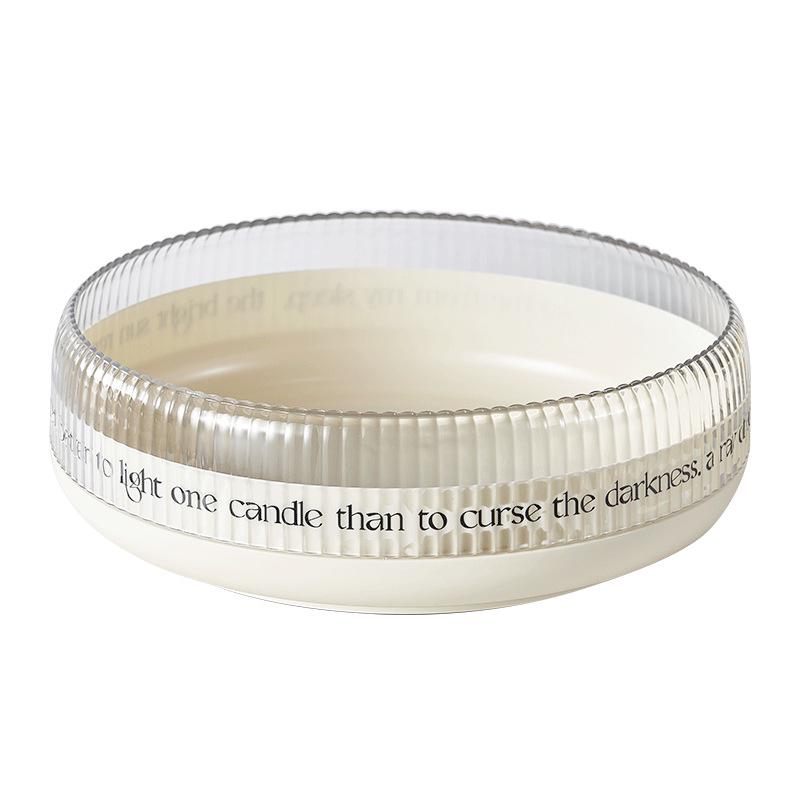 Вращающаяся многофункциональная тарелка для фруктов и закусок с местом для хранения для гостиной или кухни