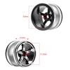 Inch Internal Beadlock Ring Wheel Tire Inner Internal Beadlock Wheels Hub RC Car Wraith 90018 RC Crawler 23 Silver and 2.2 No. (4 Pieces, Black)