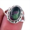 Ruby In Zoisite Handmade Lab-Created 925 Sterling Silver Jewelry Ring S.6 Y0I12