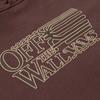 Vans Logo Print Hooded Long Sleeve Sweatshirt Unisex Sweatshirt Chocolate VN000KVHE95