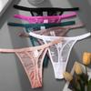 5PCS/Set Women's Lace Thong Panties Breathable Female Underwear Sexy Lace Intimate Lingerie Set
