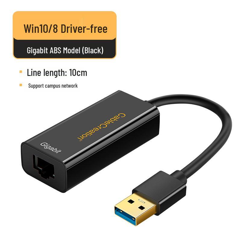 USB 3.0 Gigabit Ethernet Adapter 1000M RJ45 Converter (Driver-Free)