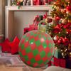 60см Рождественский Надувной Декоративный Шар ПВХ Гигантский Большой Шары Украшения для Рождественской Елки Игрушка Шар без Подсветки Декоративные Шары