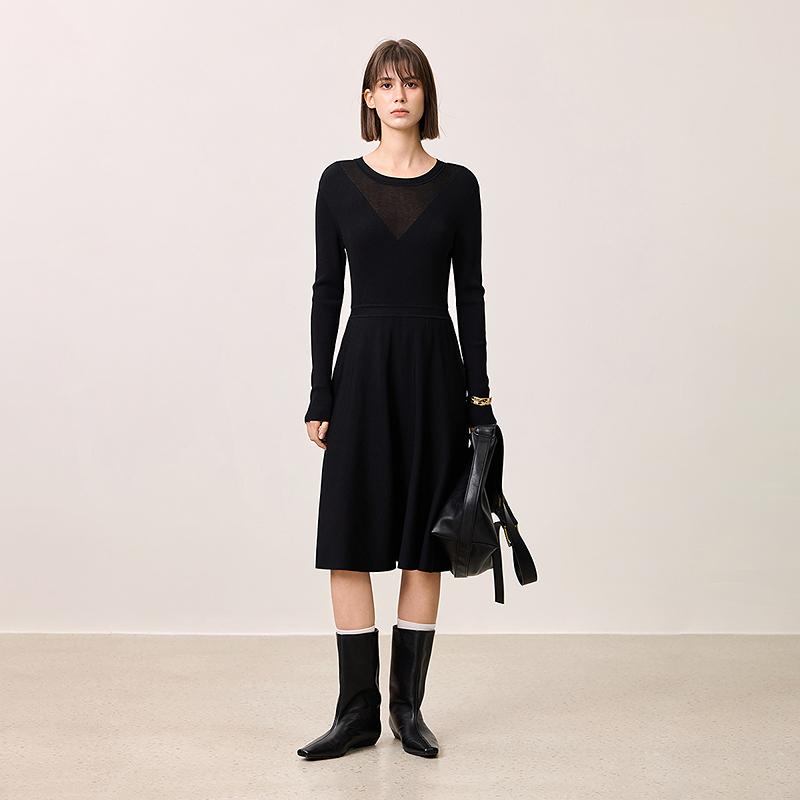 LILY slim fit knitted dress for women