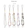 Creative Personalized Minority Creative Beaded Mobile Phone Charm New Women's Clothes Natural Stone Amethyst Gravel Mobile Phone Lanyard