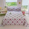 Comforter 1Pc Bed Sheet Flower Printed Top Sheets Single/Queen/King Bedsheet For Double Beds Floral Flat Bed Sheet(Without )