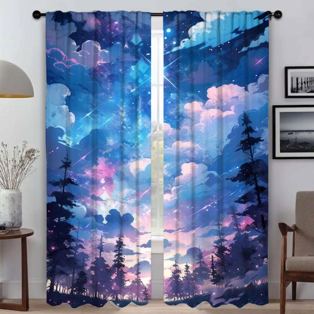 Непродуваемые шторы от комаров Sky and Ocean для камеры, домашние интерьерные шторы для гостиной, шторы блэкаут, шторы-перегородки для кухни