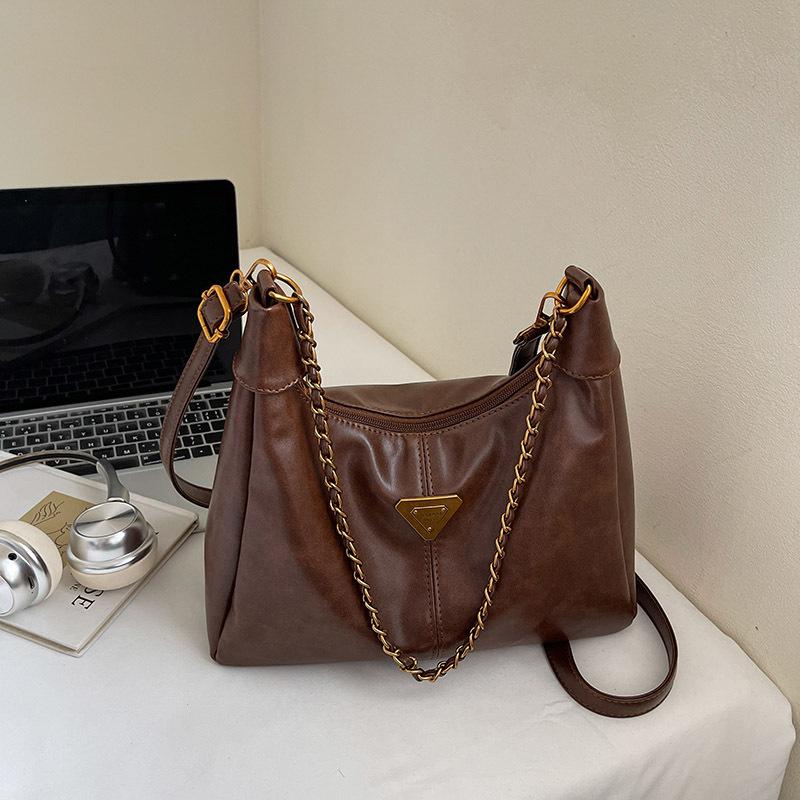 Сумки на осень и зиму, сумки-тоут для поездок на работу, женская новая мода 2025, с высоким чувством стиля, ретро сумка через плечо, сумка-мессенджер большой вместимости