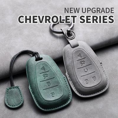Кожаный чехол для ключа автомобиля Защитный чехол для Chevrolet Chevy Malibu Camaro Cruze Traverse Spark Equinox Sonic Volt Брелок