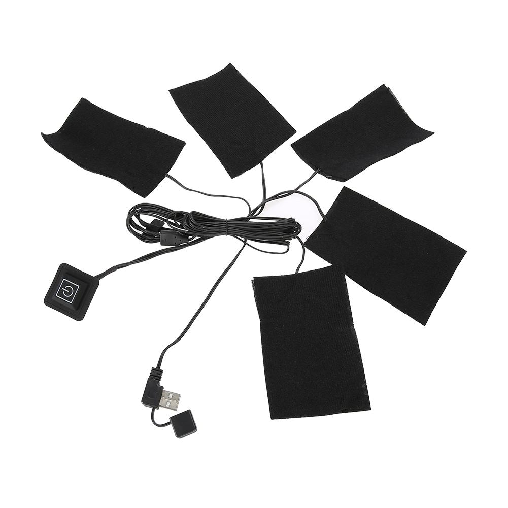 Легкий переносной USB-нагреватель, электрический тканевый обогреватель, грелка, для использования в помещении и на открытом воздухе