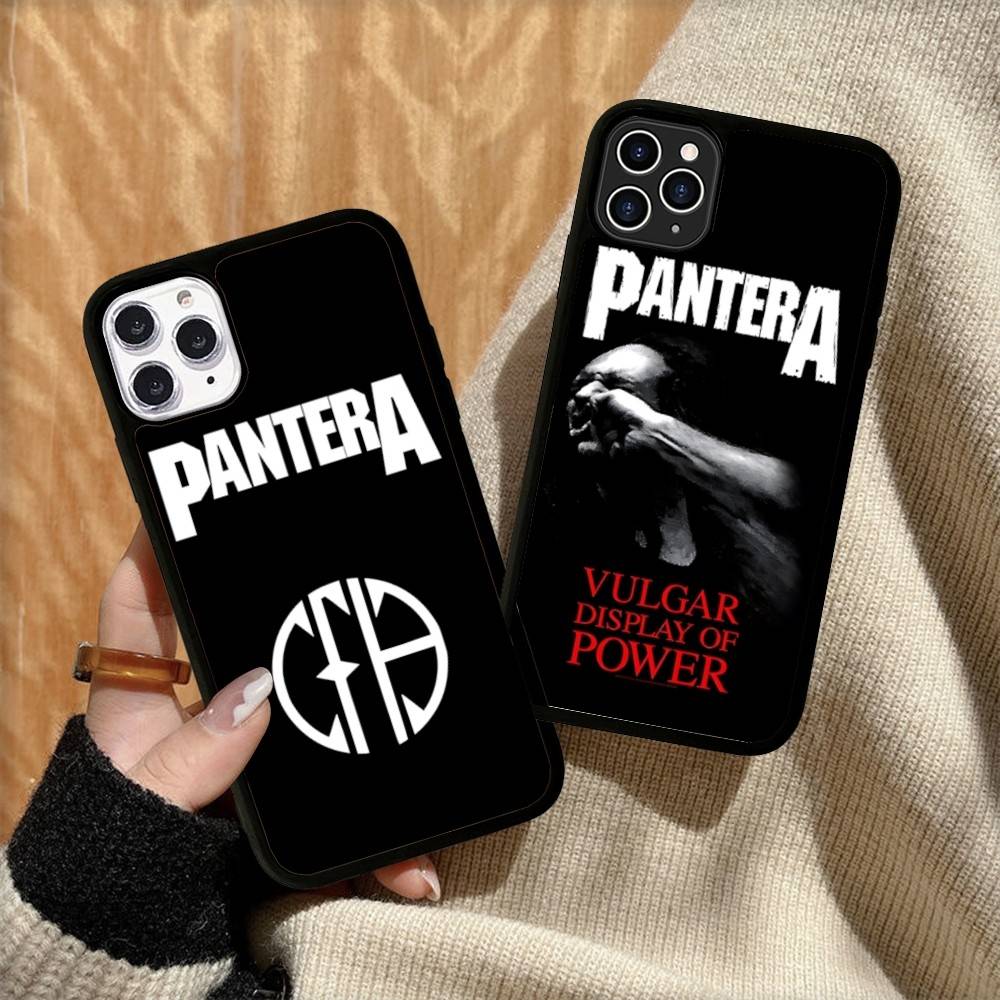 Dark Heavy Metal Rock P-PanteraS Band For IPhone 11 12 13 14 15 16 17 Pro Max Plus TPU+PC Shockproof Back Phone Cases