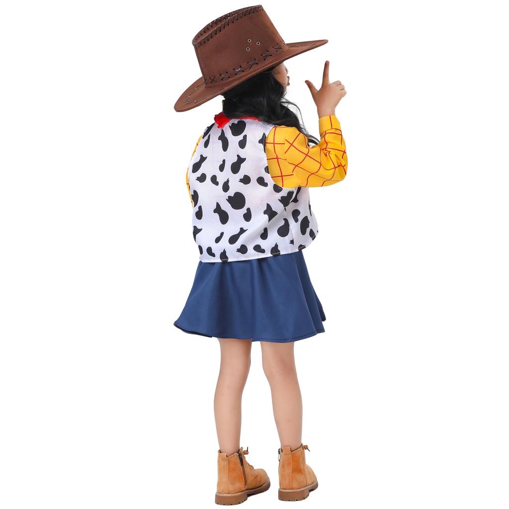 - Children's Denim Clothing, June 1st Children's Day Girls' Toy Story Girls' Woody Cos Clothing Dance Clothing