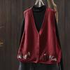 Vest for Women Cotton Autumn Winter Tops Knitted Sweater Vest Oversize  Down Casual V-neck Vest