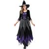 Cosplay Halloween, adult European and American purple witch cosplay vampire dress sub cosplay costume