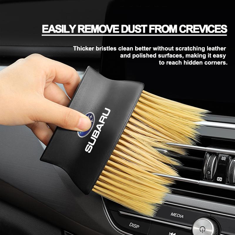 1Pcs Car Dedusting Brush Air Outlet Cleaning Brush Car Accessories For Subaru Forester Impreza Outback Legacy Tribecacar WRC XV Car Accessories