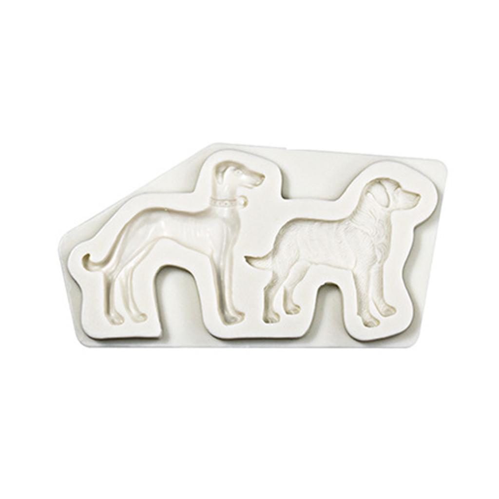 3D имитация щенка, силиконовая гибкая форма для пищевых продуктов, глина, смола, керамика, конфеты, помадка, конфеты, шоколад, форма для мыла