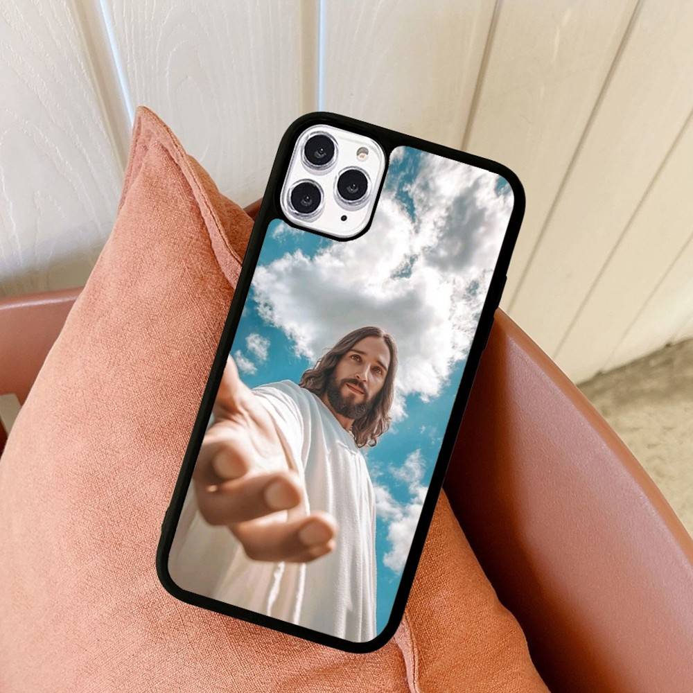 Чехол для телефона Сын Божий Иисус для iPhone 11 12 13 14 15 16 17 Pro Max Plus PC+TPU Ударопрочный корпус
