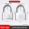 Waterproof & Rustproof Universal Padlock for Home & Dorm, Stainless Steel Look, One Key to Multiple Locks