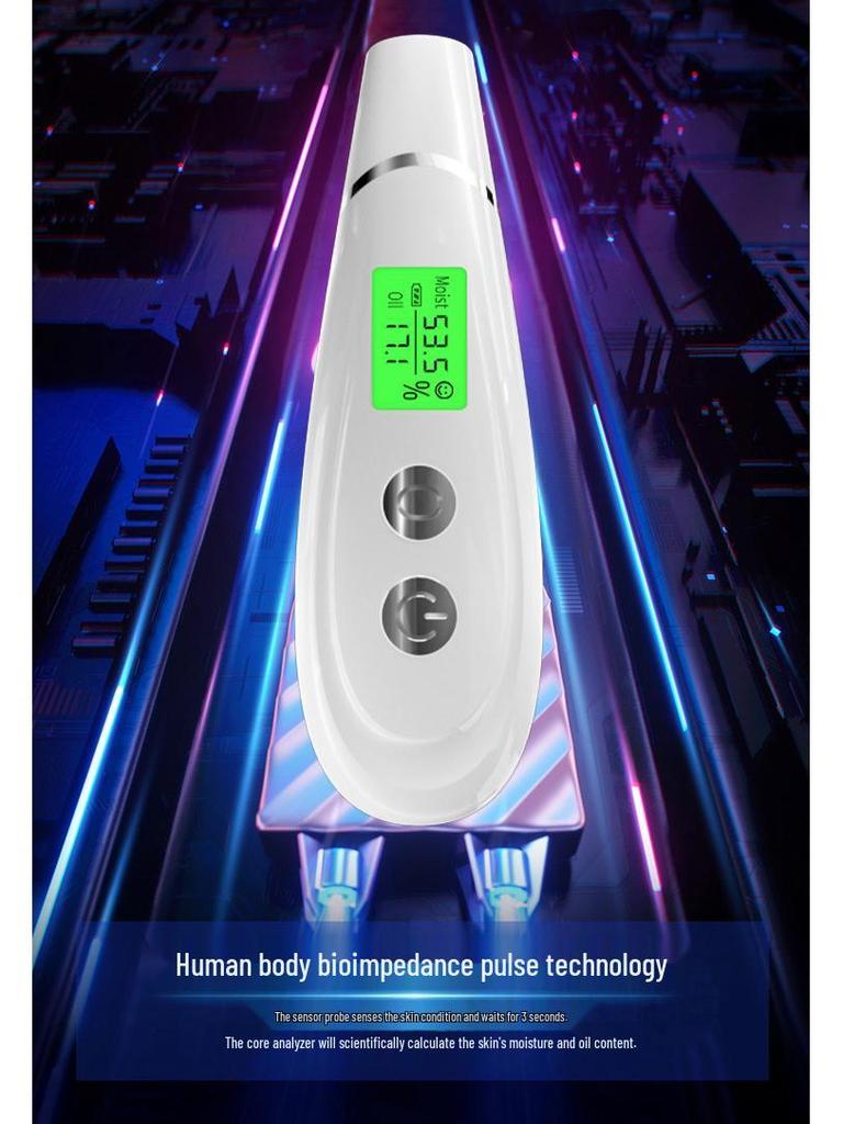 Portable Skin Moisture and Oil Tester - Home Beauty Device