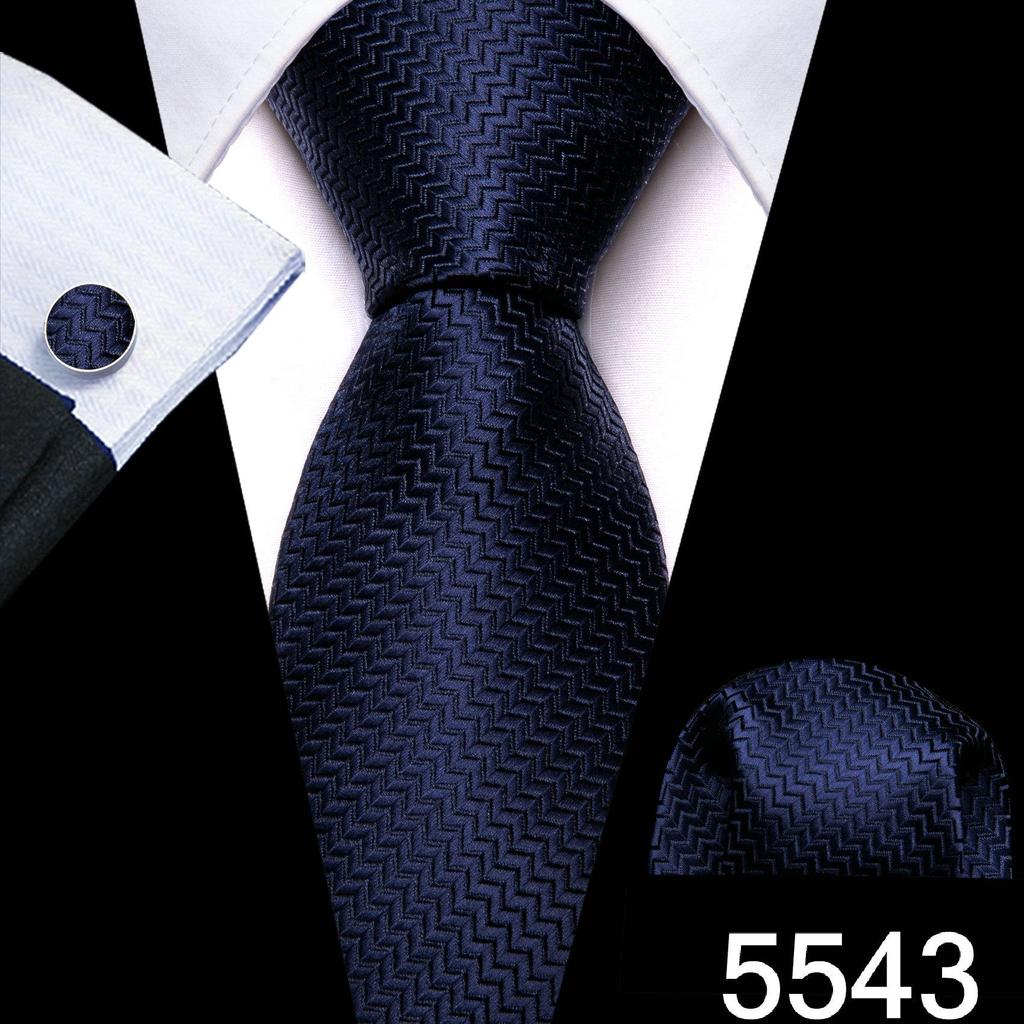 Мужской галстук Barry.Wang, жаккардовый шелковый галстук с узором пейсли, набор квадратных запонок с карманом