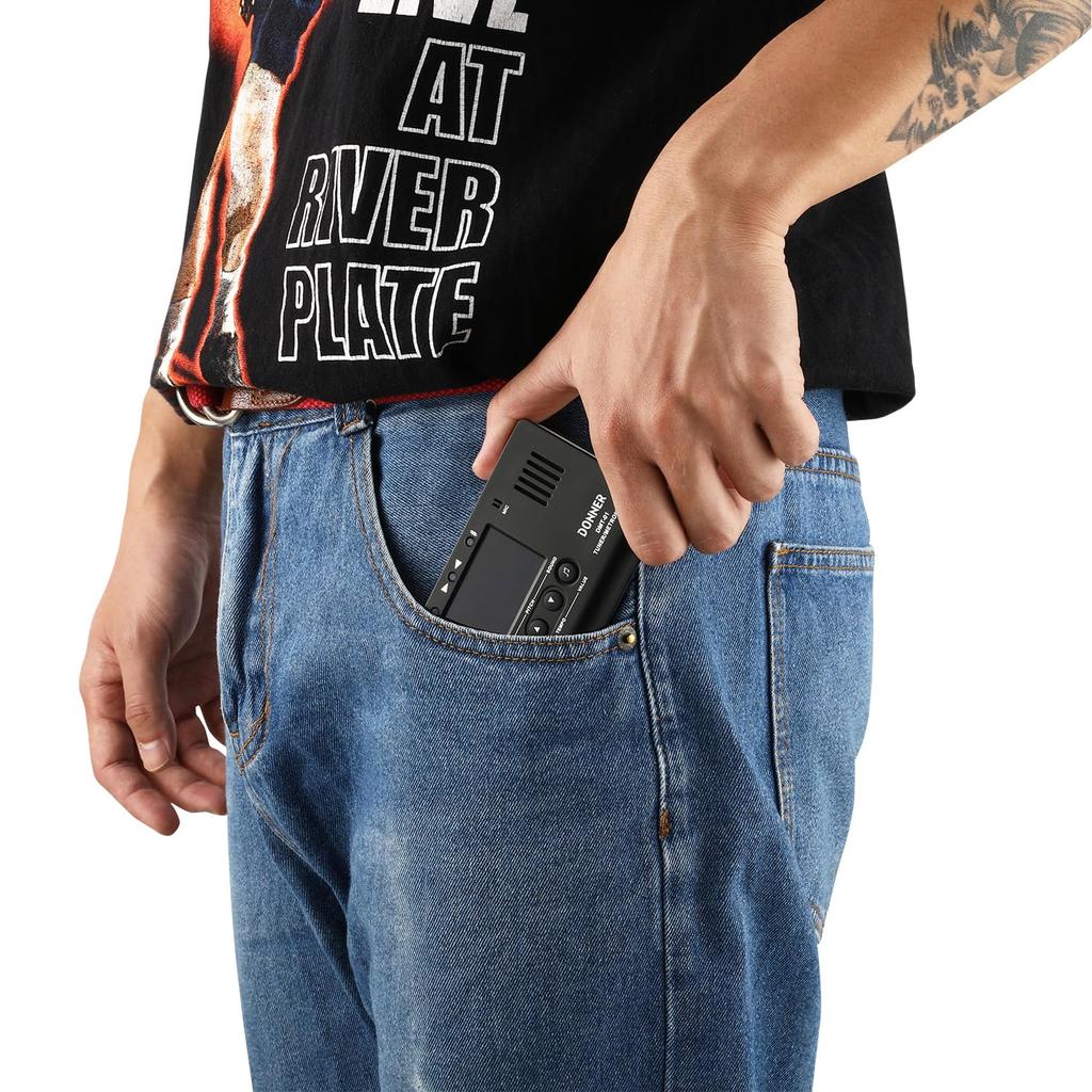 Donner Цифровой метроном-тюнер, генератор тона 3 в 1 для инструментов гитара/фортепиано/труба/хроматический DMT-01