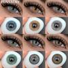 FUNSACHY 1Pair Year Colored Pupils for Eyes Big Eyes Contacts Natural Brown Cosmetic Green Eye Color Lens Gray Lenses for Beauty