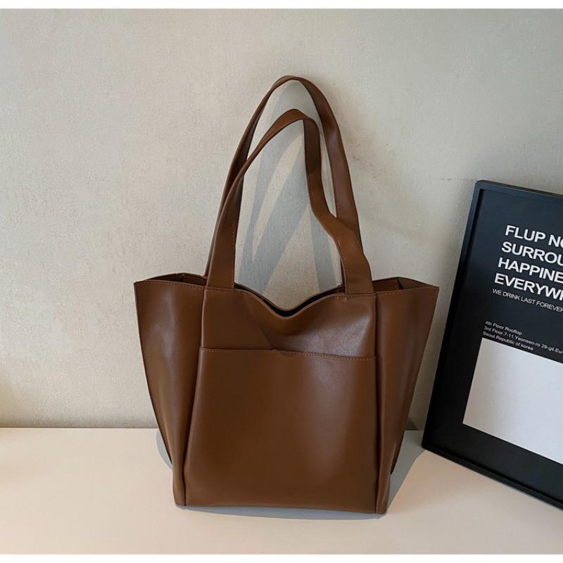 Простая сумка-тоут женская осенне-зимняя новая повседневная вместительная сумка модная сумка-шоппер на плечо