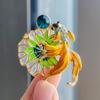 Carp Leap Longmen Brooch Women'S High-End Enamel Color Exquisite Luxury Pin Personality Temperament Blazer Accessories