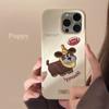 American Retro for IPhone17pro Phone Case Max for Apple 16 Embroidered Puppy 13 Cartoon 14For12 Anti Drop