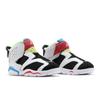 Air Jordan 6 Retro Little Flex Toddler 'Multi White' (Unisex) White / Ghost Green / Black / Coast Toddler Shoes CT4417 103