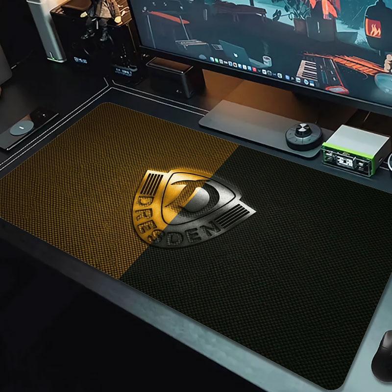 Dynamo Dresden Large Size Mouse Pad Large Gaming Table Cushion Non-slip Laptop Tablet Big Mousepad XXL Mat Mini PC Playmat With Lock edge