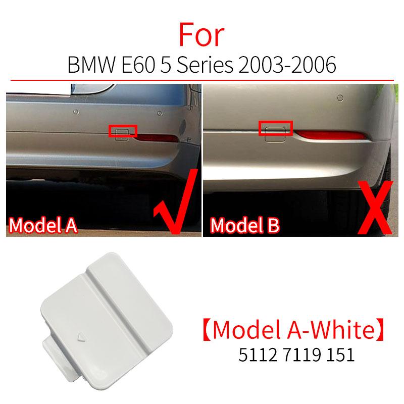 Для BMW E60 Автомобильный Задний Бампер Крышка Буксировочного Крюка Колпачок Крышка Прицепа Аксессуар Черный Белый Для BMW 5 Серии 2003-2010 520 525 530 535i