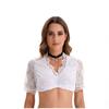 Amazon Foreign Trade European and American Black and White Short-Sleeve Shirt for Women, Munich Oktoberfest Short-Sleeve Shirt