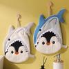 3 Layer Penguin Hand Towel Thickened Washcloth Cute Toilet Handkerchief  Household