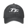 Бейсболка Isle Of Man TT Мотоциклетная Винтажная Потертая Джинсовая Snapback Кепка для Мужчин Женщин Кепки Шляпа для Активного Отдыха