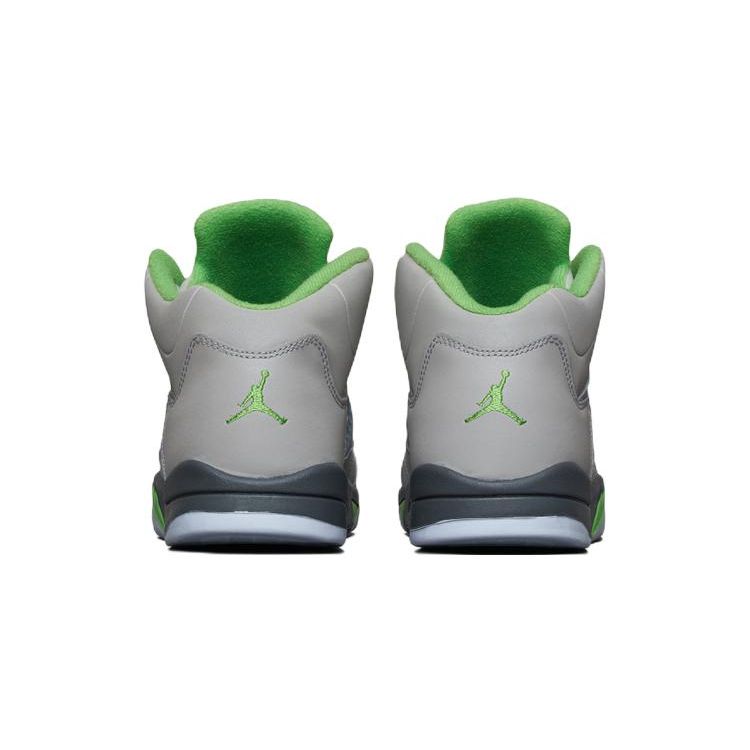 Кроссовки для детей Air Jordan 5 Retro PS Green Bean 2022 Серый Серебристый Flint-Grey DQ3735-003