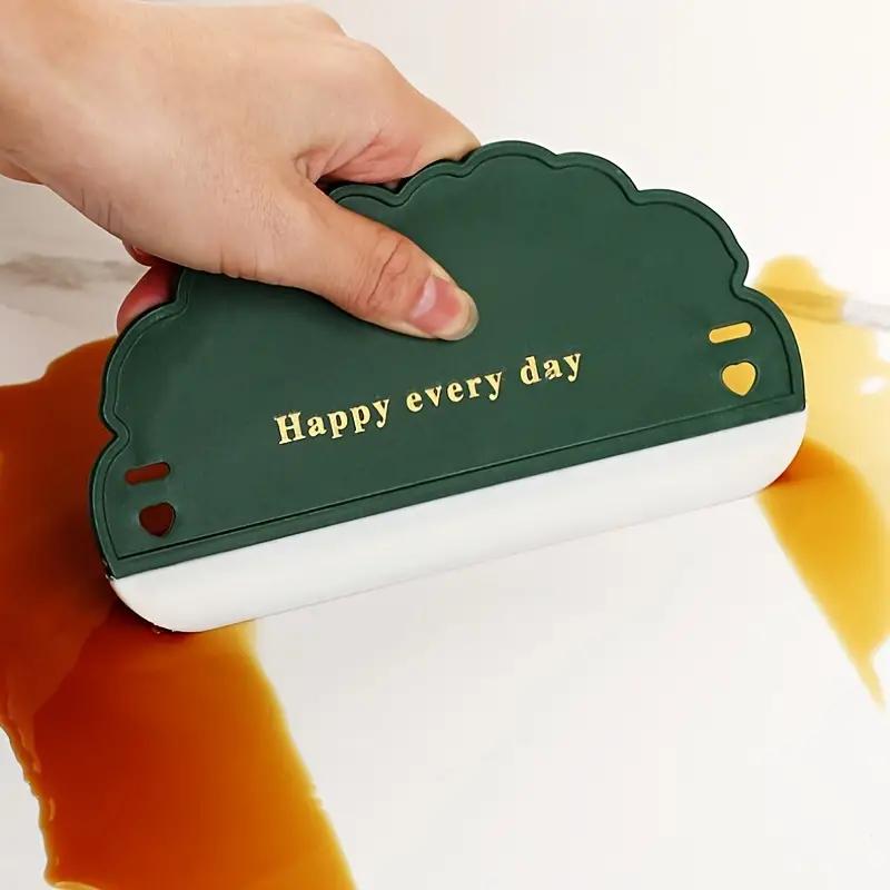 Мини-скребок для ванной Happy Every Day - силиконовое лезвие для очистки бесшовного стекла, плитки, столешниц и зеркал