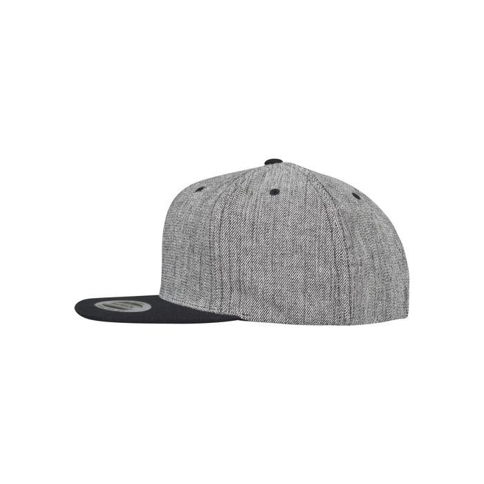 Casquette Snapback &amp; Strapback - Flexfit - Solid Melange - Noir - Réglable - Homme