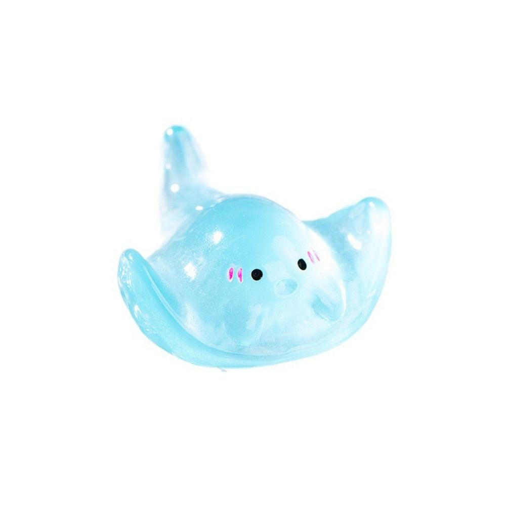 Серия Морских Животных Модель Морской Рыбы Светящиеся Цветные Морские Животные Миниатюрные Смоляные Светящиеся Медузы Украшение Аквариум