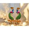 Elegant Metal Peacock Candle Holder - Perfect Home Decoration Diwali, Intricate Design Tealight Candle Holders for Home
