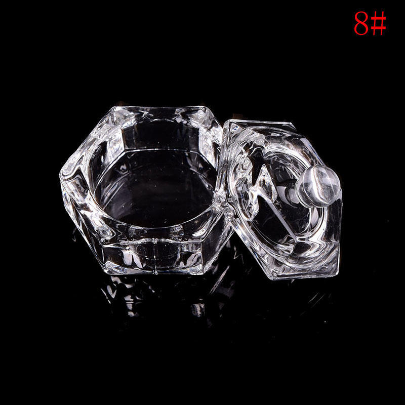 Стеклянная чашка для дизайна ногтей Dappen Блюдо для Arcylic Держатель для жидкости для дизайна ногтей Чаша для порошка