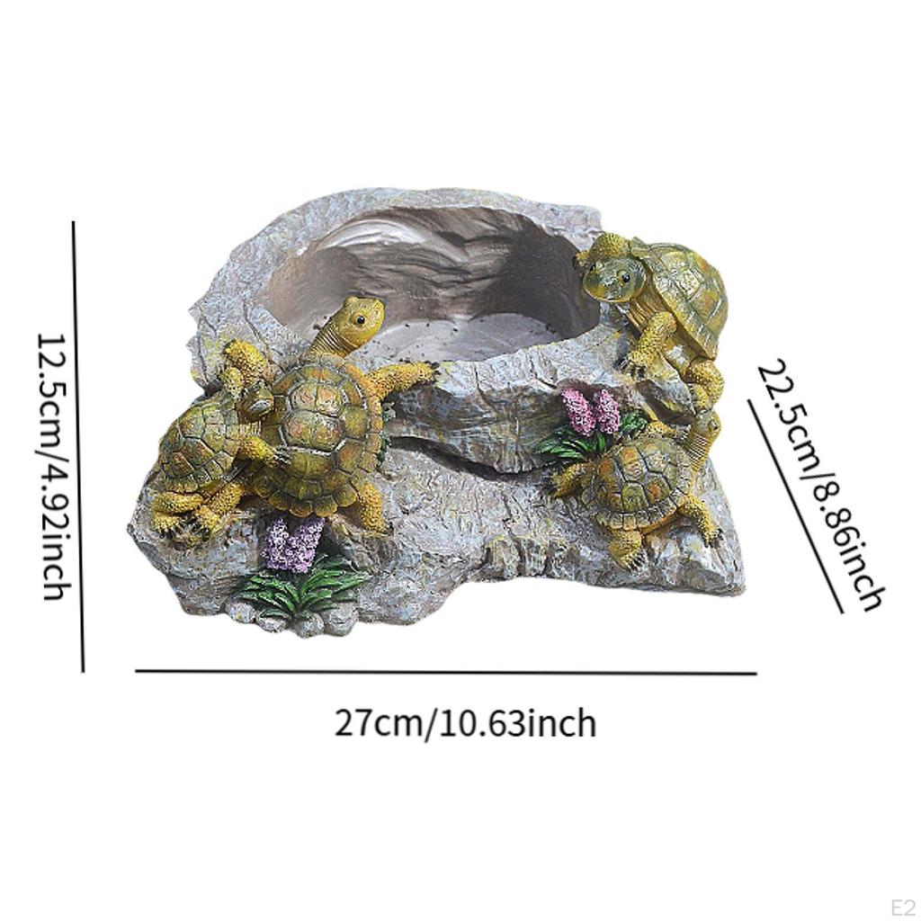 Растительный горшок Цветочное украшение Ландшафтный декоративный садовый горшок Скульптура черепахи для гостиной