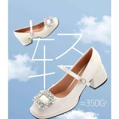 Классическая женская обувь Мэри Джейн, туфли-оксфорды на среднем каблуке с пряжкой и ремешком, женская обувь на платформе с блестками