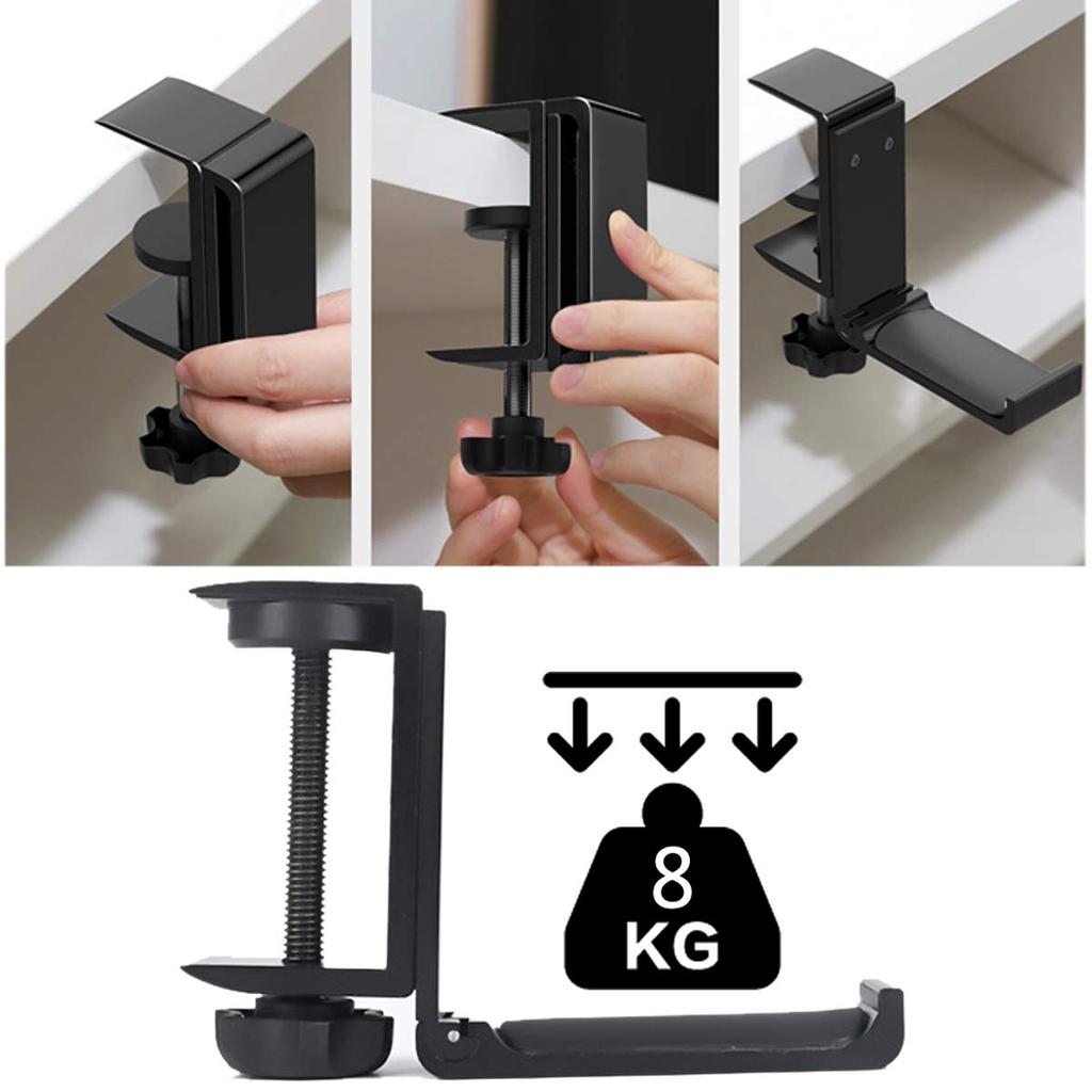 Складная подставка для наушников Odowalker, настольный крючок, складной крючок, настольная подставка, настольный крючок, вешалка для наушников из алюминиевого сплава с мини-шестигранным ключом, гарнитура