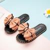 Family Matching Slippers for Girls Female Mom & Daughter Summer Slides Bow-knot Floral Princess Sweet Children Slippers 26-39